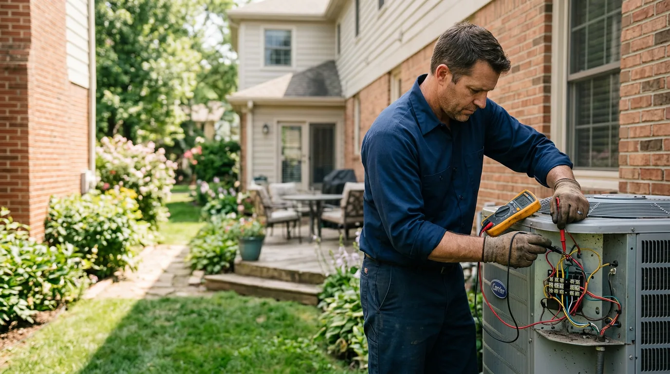 HVAC technician working near Eastville, VA
